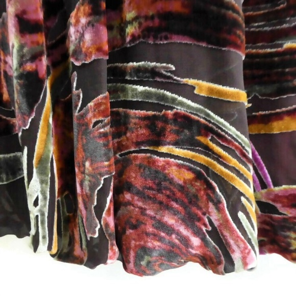 SiLK Modcloth Decode 1.8 Dress Velvet Swirled Ruched Bustier Maroon 6 - Picture 6 of 8